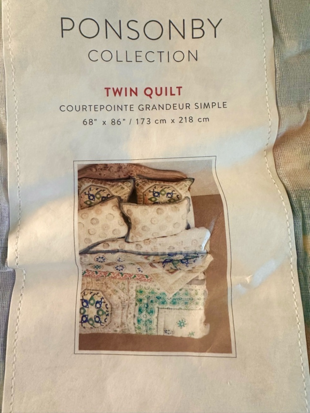 Anthropologie Twin Quilt set - Picture 3 of 6